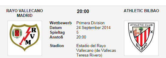 Wett Tipp Vallecano Bilbao