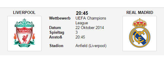 Wett Tipp Liverpool Real