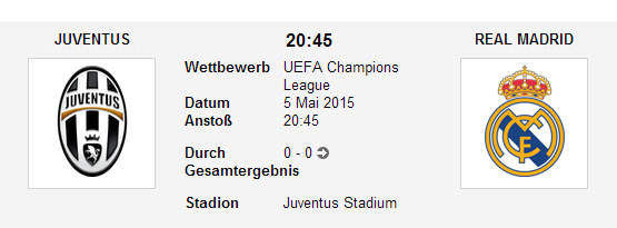 Wett Tipp Juve Real Madrid