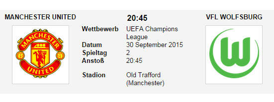 Wett Tipp Man Utd Wolfsburg