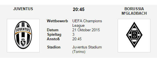 Wett Tipp Juventus Gladbach