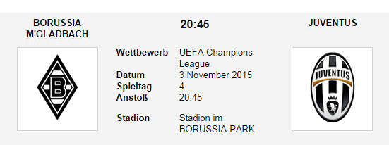 Wett Tipp Gladbach Juve