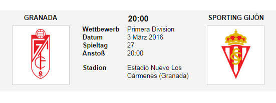 Wett Tipp Granada Sporting Gijon