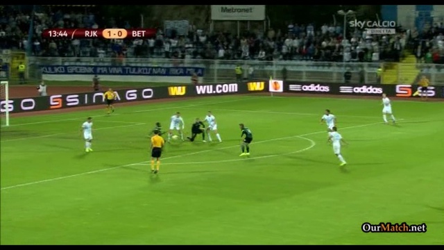 Video: HNK Rijeka – Betis Sevilla (1-1), Europa League