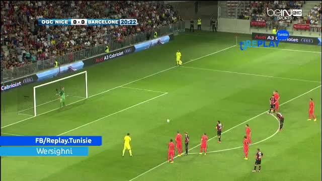 Video: OGC Nice – Barcelona (1-1), Testspiel